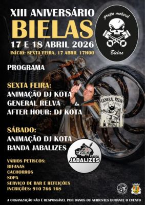 XIII Anivers&aacute;rio Bielas