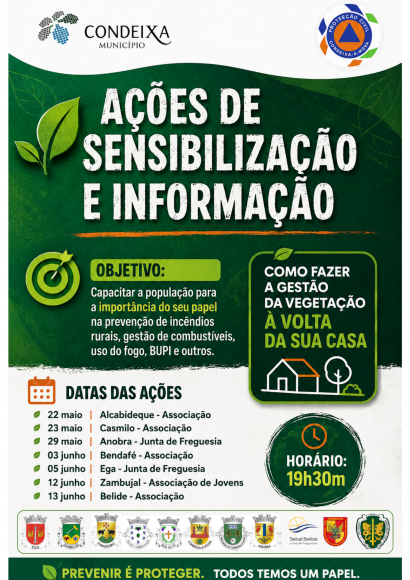 A&ccedil;&otilde;es de Sensibiliza&ccedil;&atilde;o e Informa&ccedil;&atilde;o &agrave; Popula&ccedil;&atilde;o