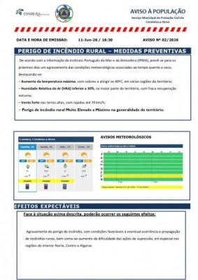 2&ordm; AVISO &Agrave; POPULA&Ccedil;&Atilde;O PERIGO DE INC&Ecirc;NDIO RURAL - MEDIDAS PREVENTIVAS