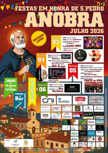 Festas em honra de S&atilde;o Pedro Anobra 2026.