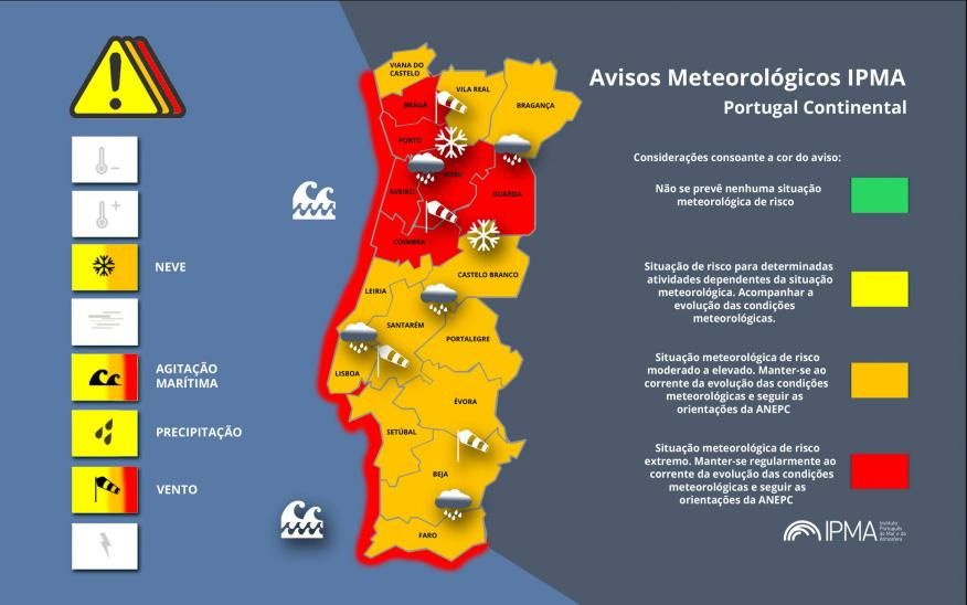 ALERTA PARA O ESTADO DO TEMPO