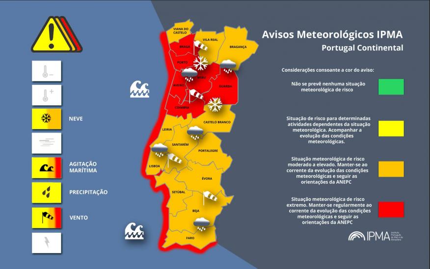 ALERTA PARA O ESTADO DO TEMPO