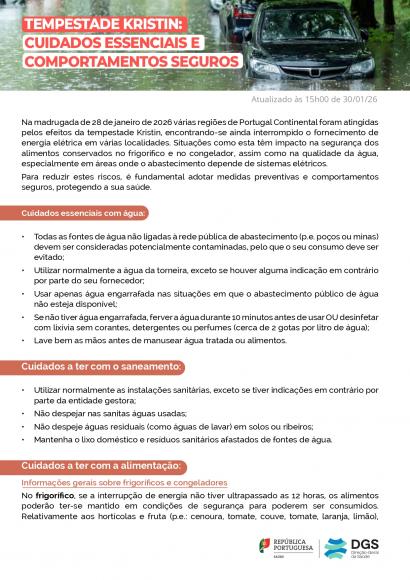 TEMPESTADE KRISTIN:  CUIDADOS ESSENCIAIS E  COMPORTAMENTOS SEGUROS