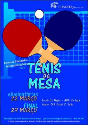 Torneios Concelhios Interassocia&ccedil;&otilde;es - Tenis Mesa 2026